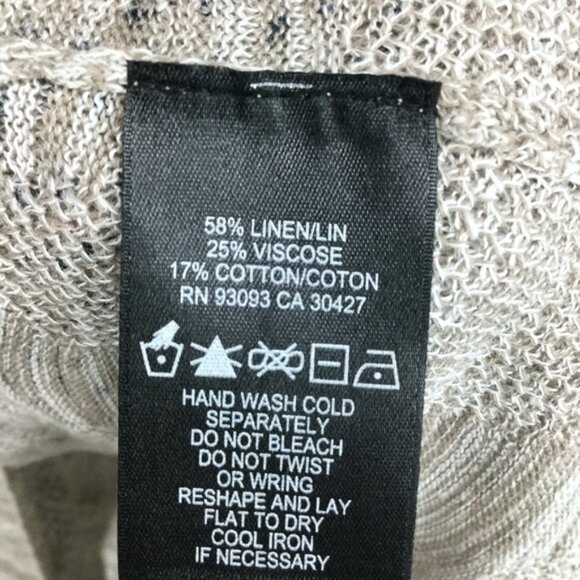 NIC+ZOE Grey Bustle Linen Blend Cardigan Long Line Women's XL - Picture 6 of 11